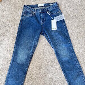 NWT Dear John Straight Leg Jeans in Medium Washed Blue Denim - Size 28US